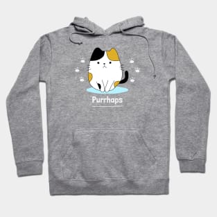 Funny Cat Pun Purrhaps Hoodie